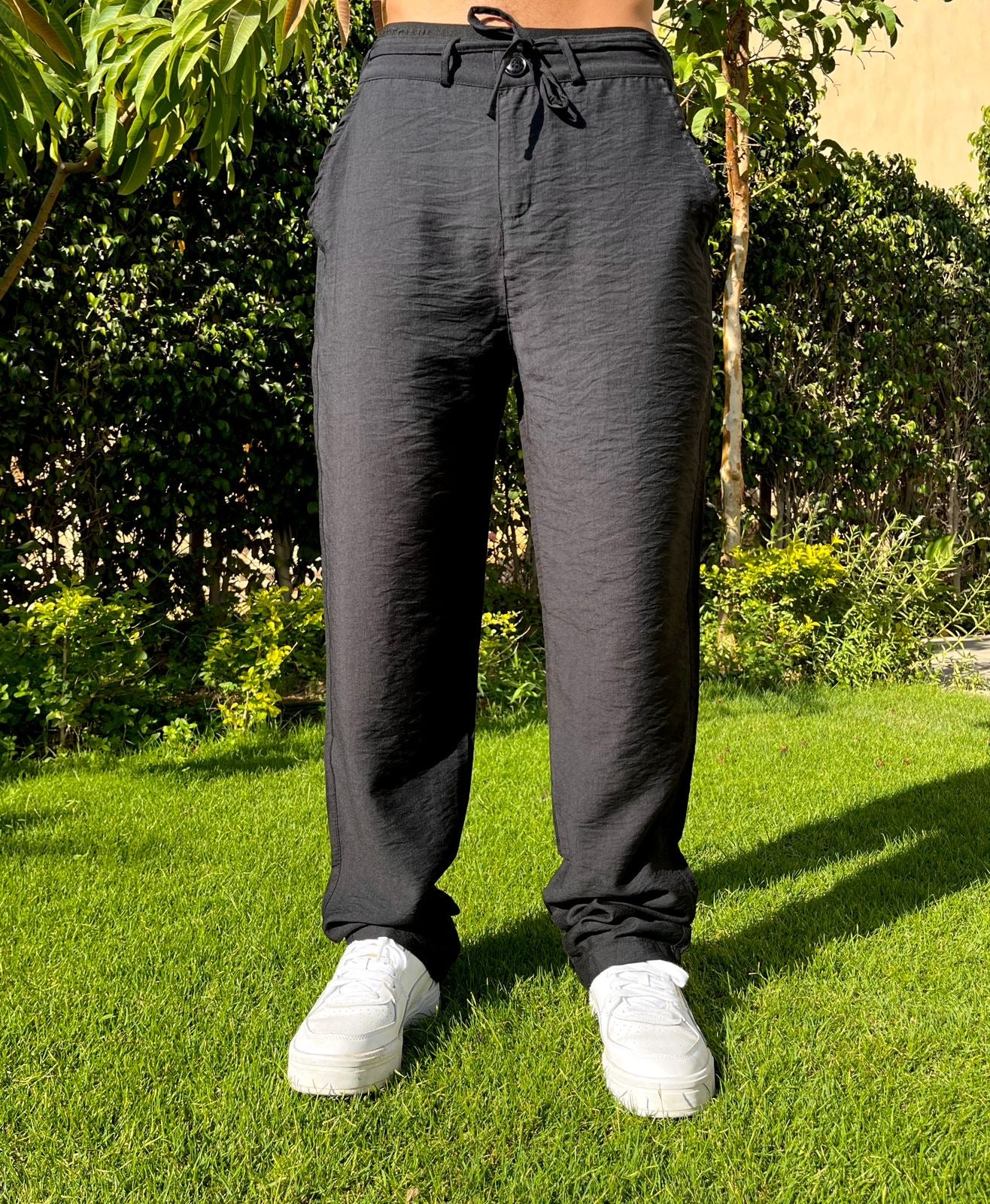 Linen Pants Black