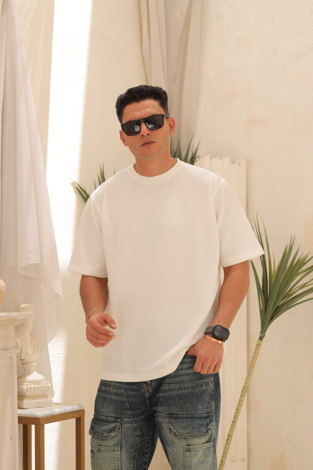 Round T-shirt - White