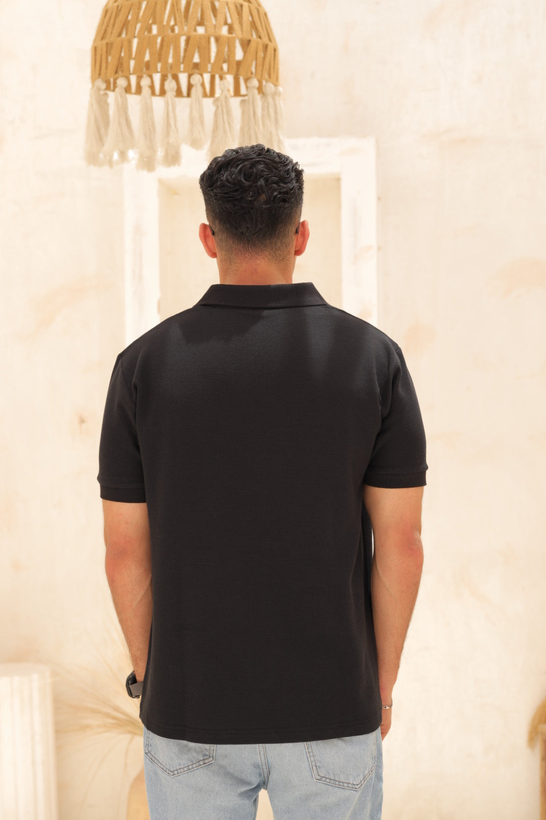 Buttonless Polo - Black