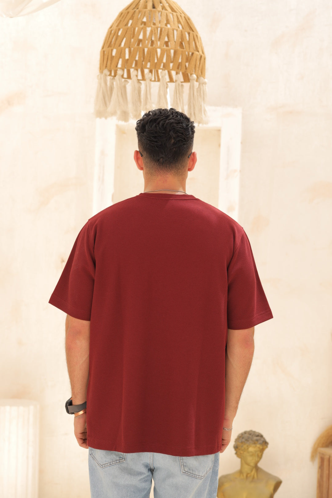 Round T-shirt - Burgundy
