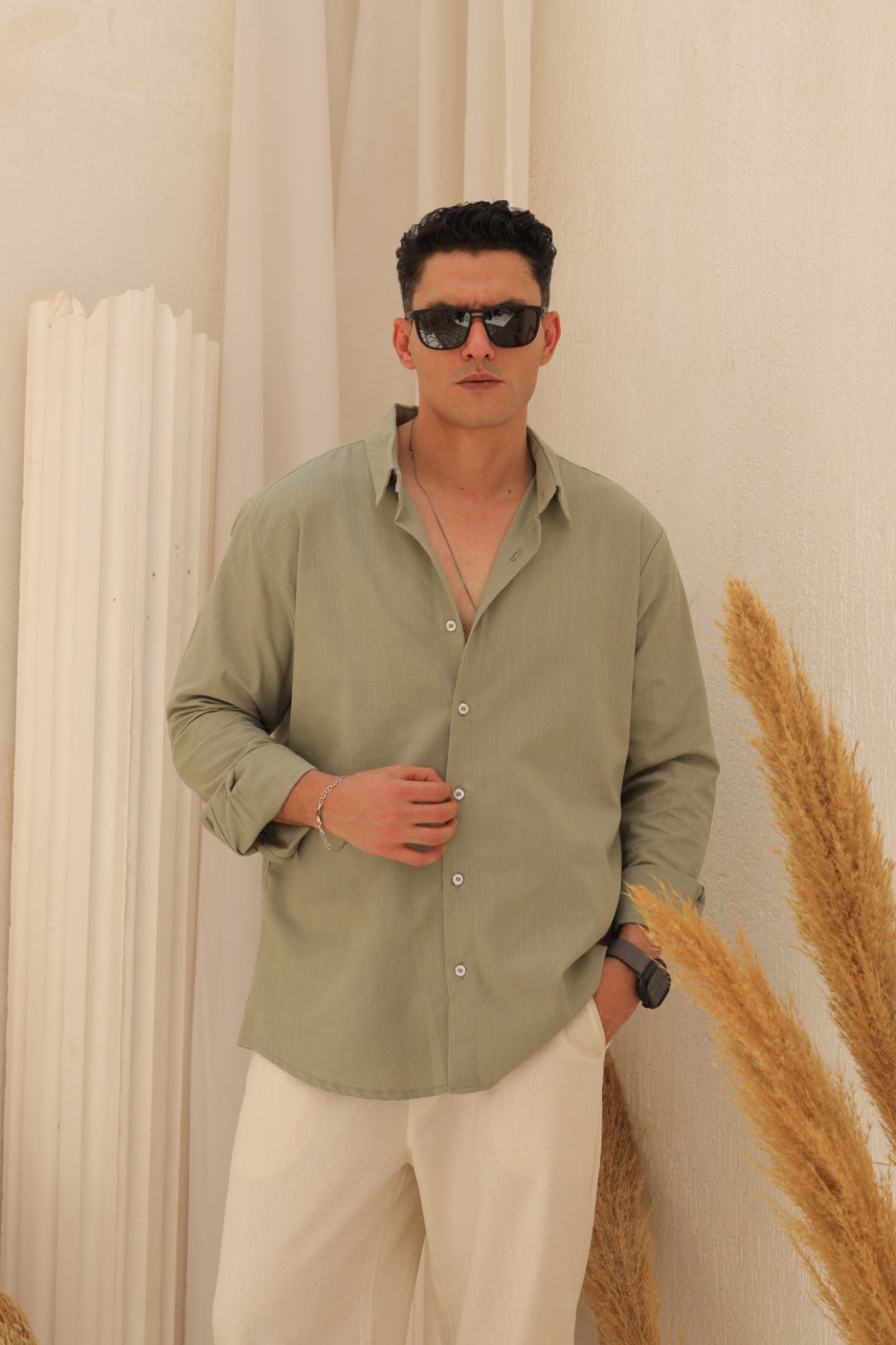 Linen Shirt - Mint