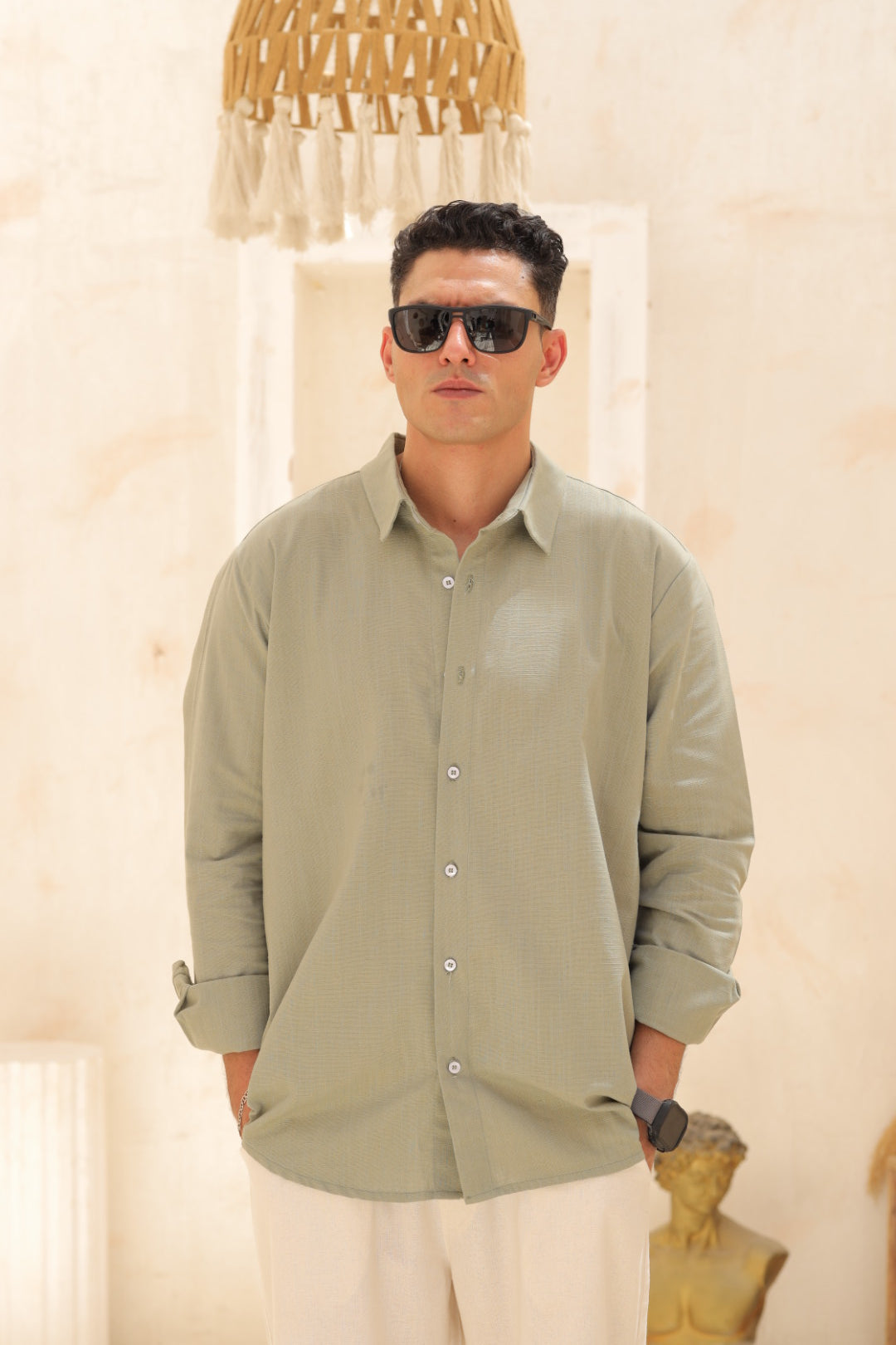 Linen Shirt - Mint