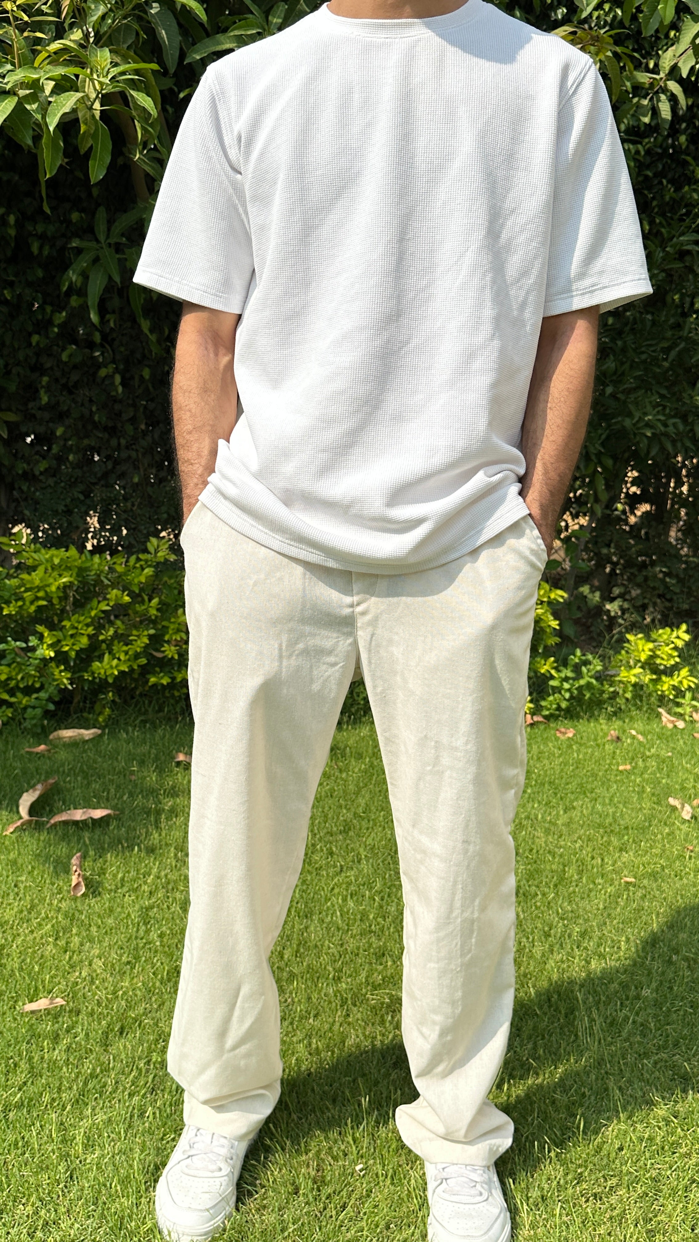 Linen Pants - Light Beige