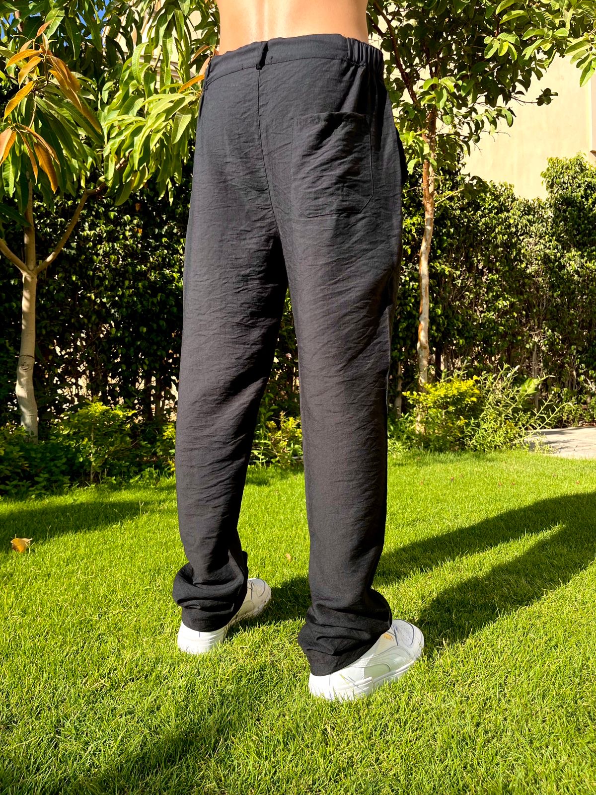 Linen Pants Black