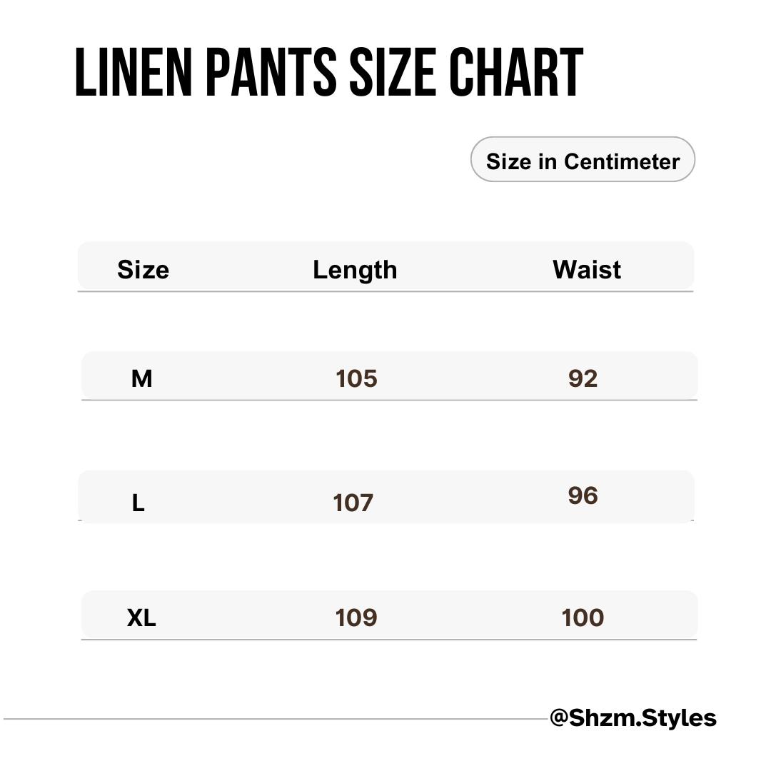 Linen Pants - Light Beige