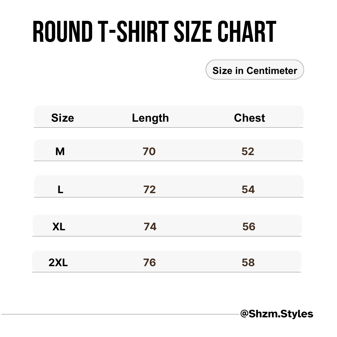 Round T-shirt - Black