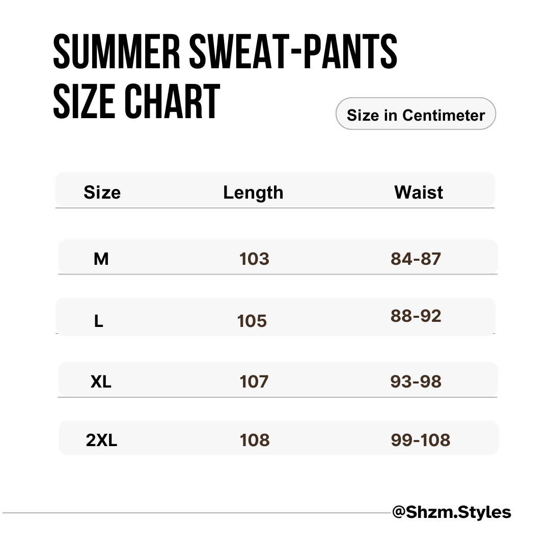 Summer Sweatpants - Black