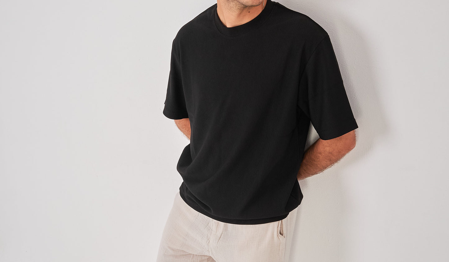 Oversized Basic T-shirt Black